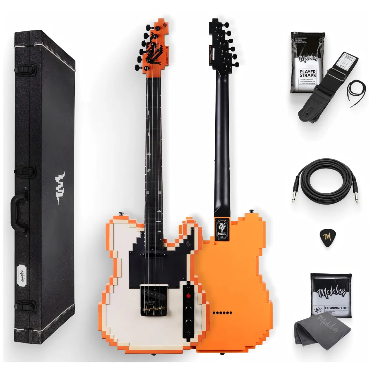 STAGE-T(OR)の表と裏、ハードケースと付属品
